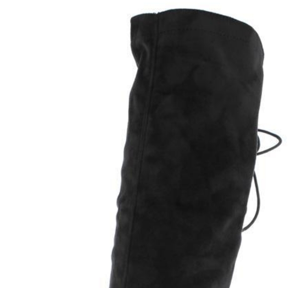 Rear Lace Up Over the Knee Boot - Picture 3 of 3